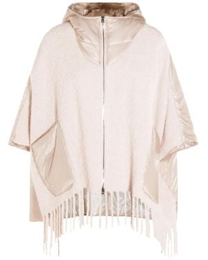 Herno Cape Met Capuchon - Roze