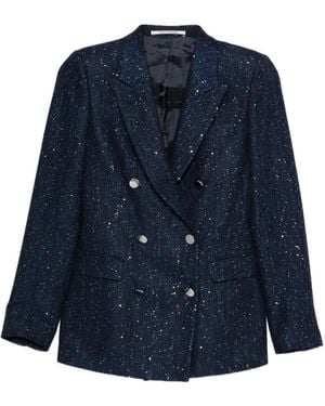 Tagliatore Double-Breasted Blazer - Blue