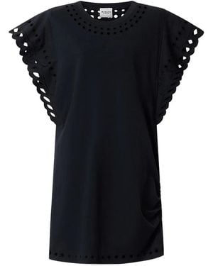 Isabel Marant Orlane Cotton Mini Dress - Black