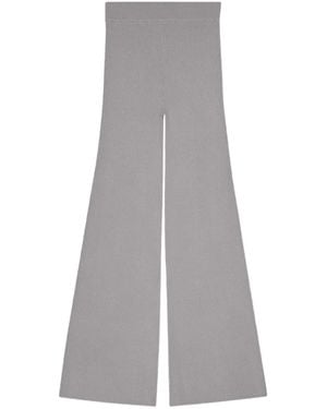 Remain Ribbed Knit Pants - Gray