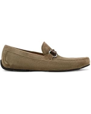 Ferragamo Gancini loafers - Marrón