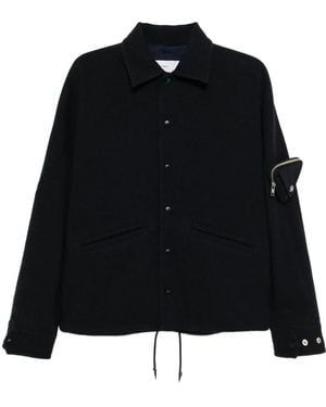 Toga Jacke mit Triangel-Beutel - Schwarz