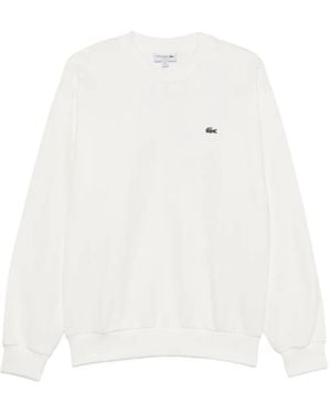 Lacoste Logo-Patch Sweatshirt - White