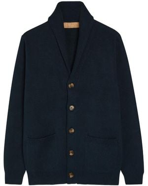 Now You Live Carlton Buttoned Cardigan - Blue