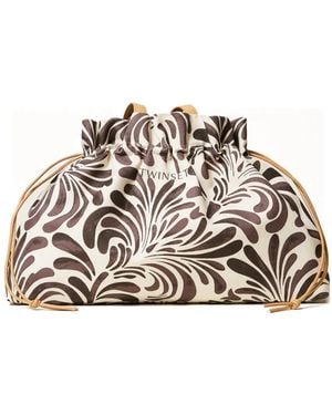 Twinset Floral-Print Tote Bag - White