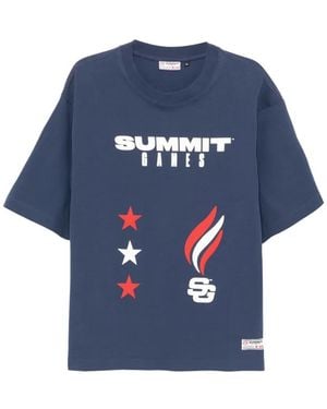 SUMMER GAMES Camiseta Estampada - Azul