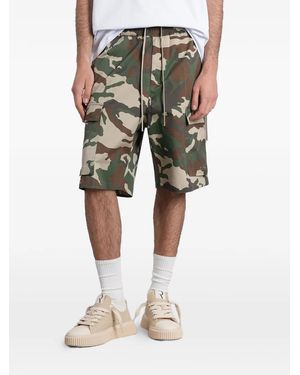 State of Order Camouflage-Print Cargo Shorts - Green
