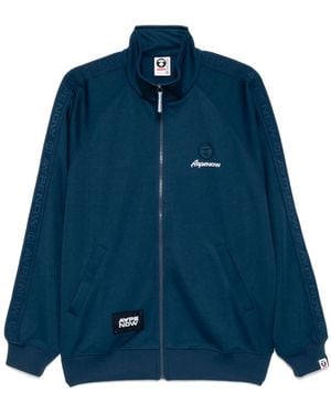 Aape By A Bathing Ape Aapenow Moonface-Logo Track Jacket - Blue