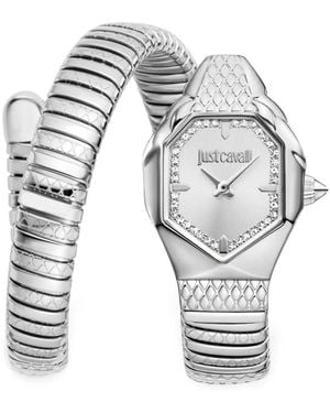 Just Cavalli Aria Snake 22Mm Watch - Grey