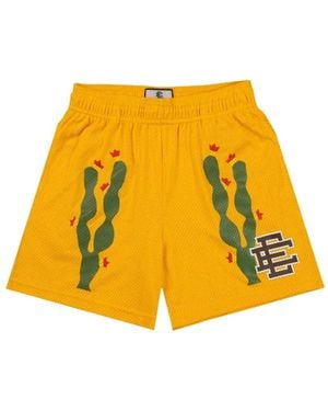 Eric Emanuel Cactus-Print Shorts - Yellow