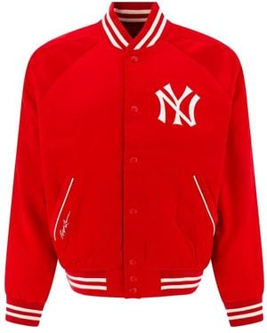 Polo Ralph Lauren Yankees-Logo Bomber Jacket - Red