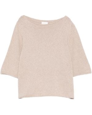 Allude Boat-Neck Top - Natural