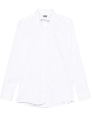 Carlo Pignatelli Camisa Con Cierre Oculto - Blanco