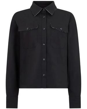 Roberto Cavalli Button-Up Shirt - Black