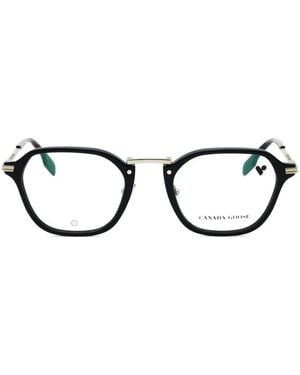 Canada Goose Geometric-Frame Glasses - Black
