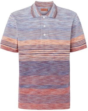 Missoni Striped Polo Shirt - Pink