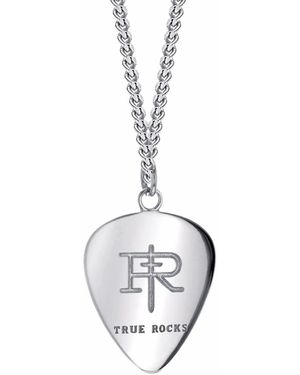 True Rocks Collana Plectrum Mini - Metallizzato