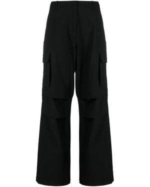 Coperni Wide-Leg Cargo Trousers - Black
