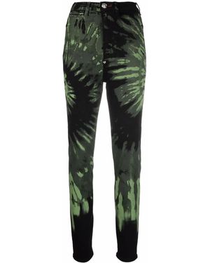 Philipp Plein タイダイ スキニージーンズ - グリーン