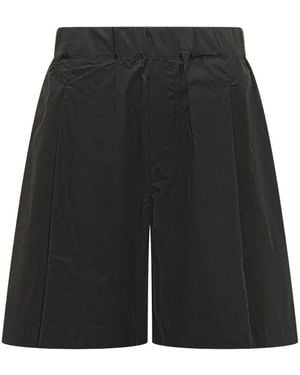 A PAPER KID Logo-Patch Shorts - Black