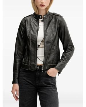 Desigual Zip-Fastening Jacket - Black