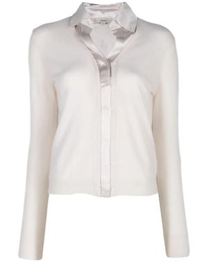 Vince V-Neck Cardigan - White
