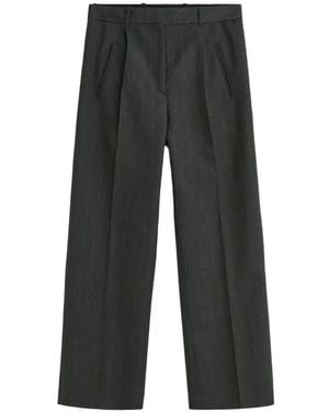 Our Legacy Universe Pinstriped Pleated Pants - Black