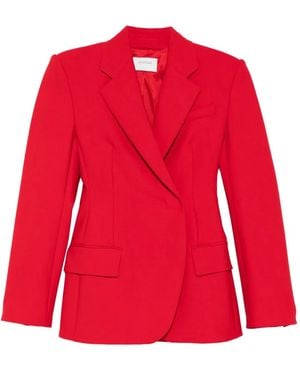 Sportmax Buttoned Double-Breasted Blazer - Red