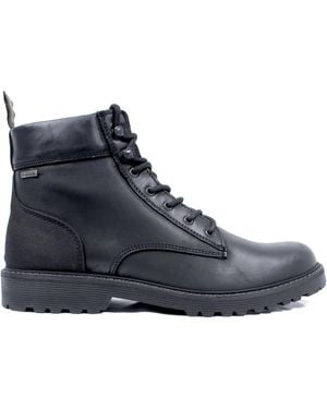 Barbour レースアップ レザーブーツ - ブルー