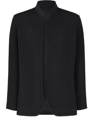 Homme Plissé Issey Miyake Pleated Jacket - Black