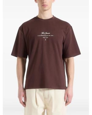 Manière De Voir The Scream Graphic-Print T-Shirt - Brown