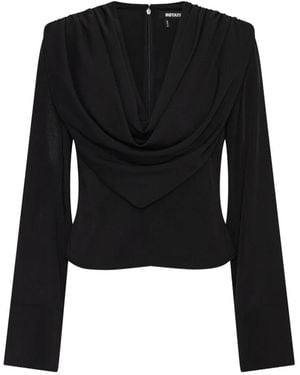 ROTATE BIRGER CHRISTENSEN Blouse À Design Drapé - Black