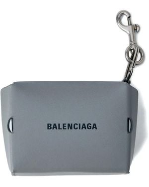 Balenciaga Schlüsseletui Mit Logo-Prägung - Grau