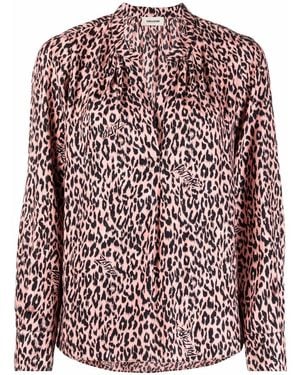 Zadig & Voltaire Leopard-print Blouse - Pink