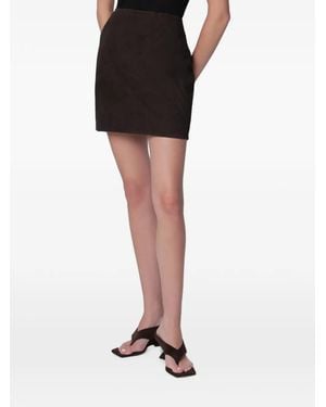 ROTATE BIRGER CHRISTENSEN Suede Mini Skirt - Black