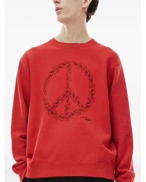 Undercover Peace-sign Motif Sweatshirt - レッド