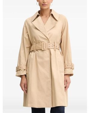 Guess Belted Cuff-Detail Trench & Raincoat - Natural