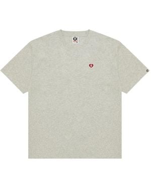 Aape By A Bathing Ape Moonface-Patch T-Shirt - Gray
