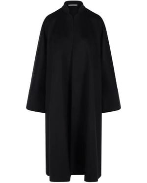 Dusan Opera Cashmere Long-Sleeve Coat - Black