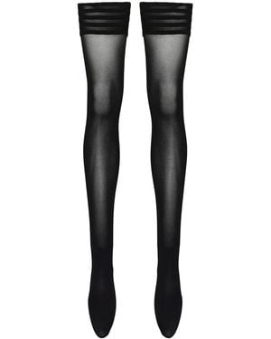 Wolford セミシアー ストッキング - ブラック