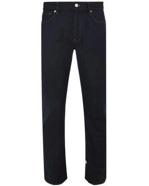 Agnona Denim Formal Trousers - Blue