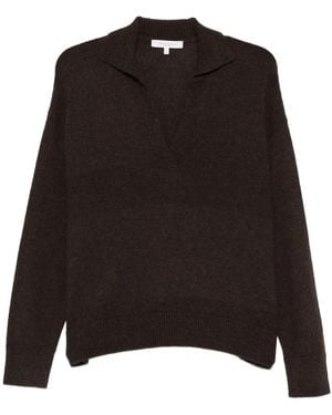 Antonelli Jersey Con Cuello En V - Negro