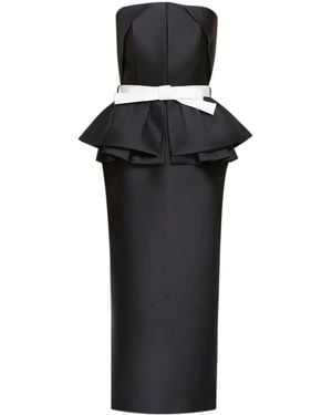 Dice Kayek Robe Mi-Longue À Détail De Nœud - Noir