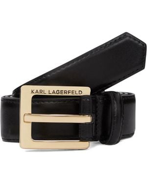 KARL LAGERFELD Essential Belt - Black