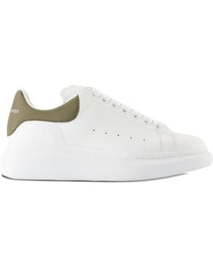 McQueen Leather Trainers - White