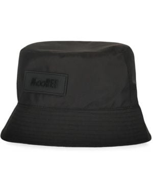 Moorer Logo-Patch Bucket Hat - Black