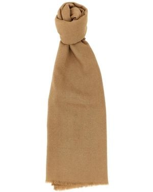 Max Mara Fringed-Trim Scarf - Natural