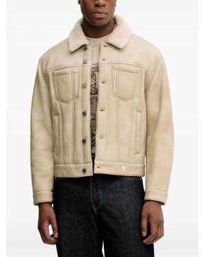Guess Patch-Pocket Jacket - Natural