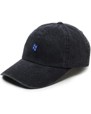 Adererror Logo-Appliqué Denim Cap - Blue