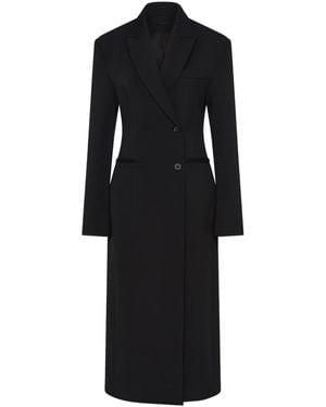 Rachel Gilbert Sergio Padded-Shoulder Coat - Black